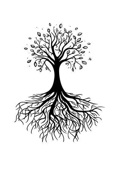 Illustration of tree with branches